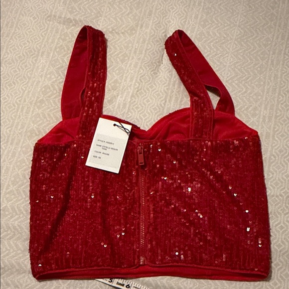 Generation Love Estella Red Sequin Tank Top - Picture 8 of 9